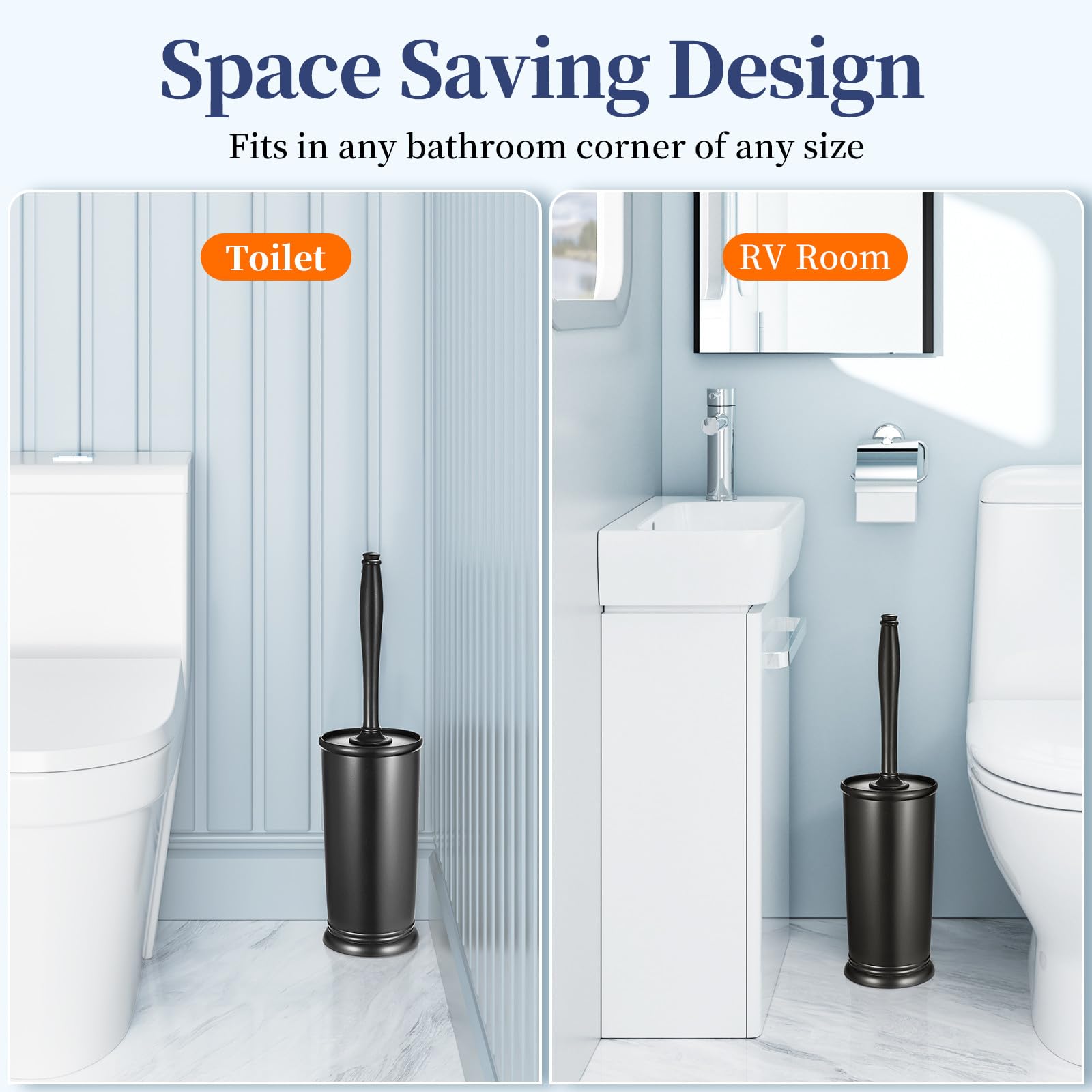 HAMITOR RV-friendly toilet brush holder ideal for portable bathrooms.