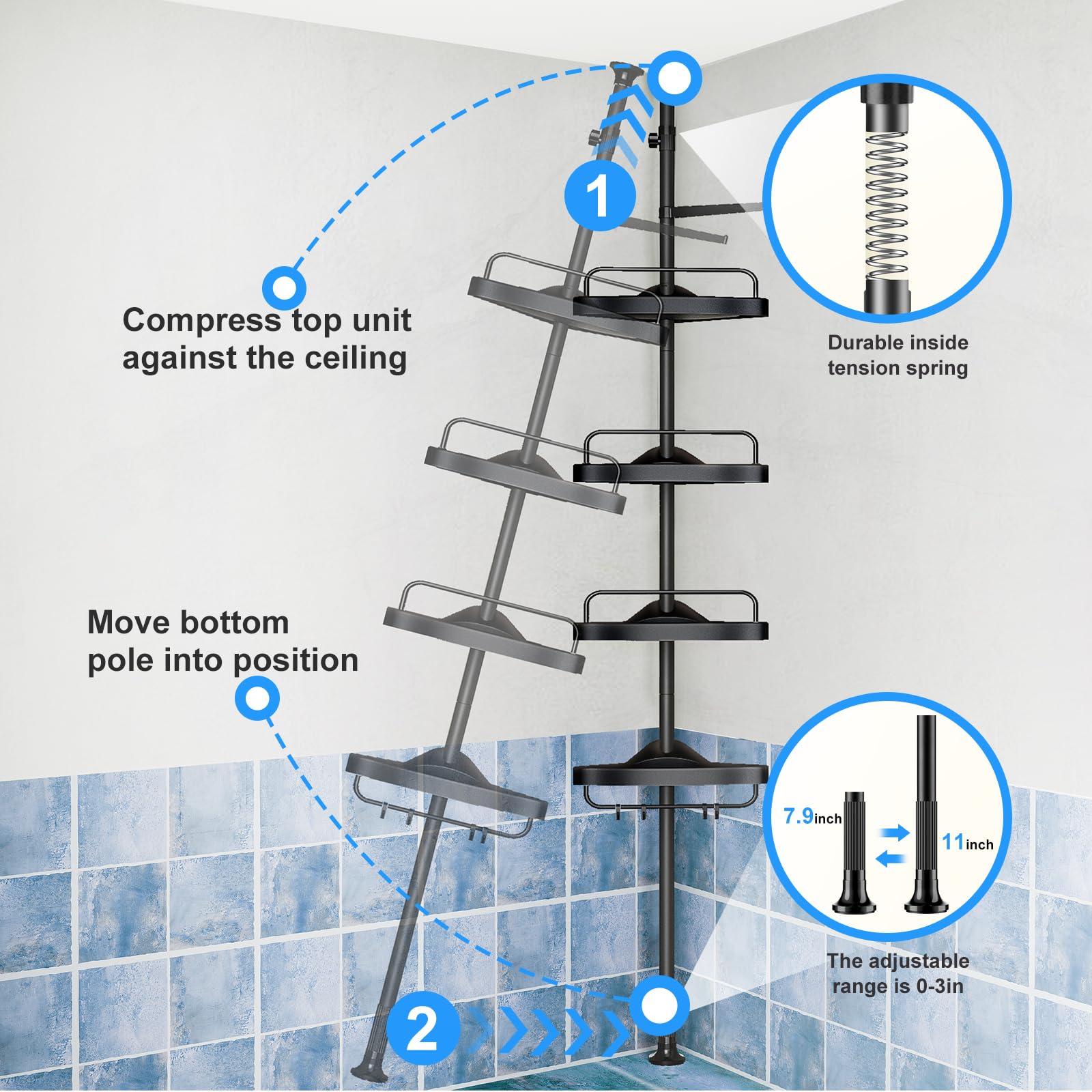 HAMITOR self-draining system prevents water pooling on shelves