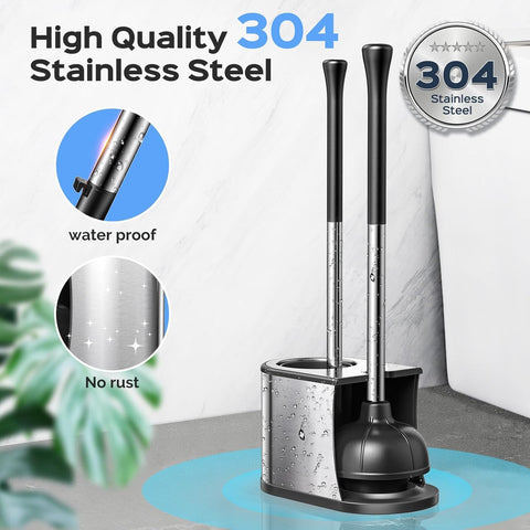 HAMITOR weighted stainless-steel base stays upright for easy access
