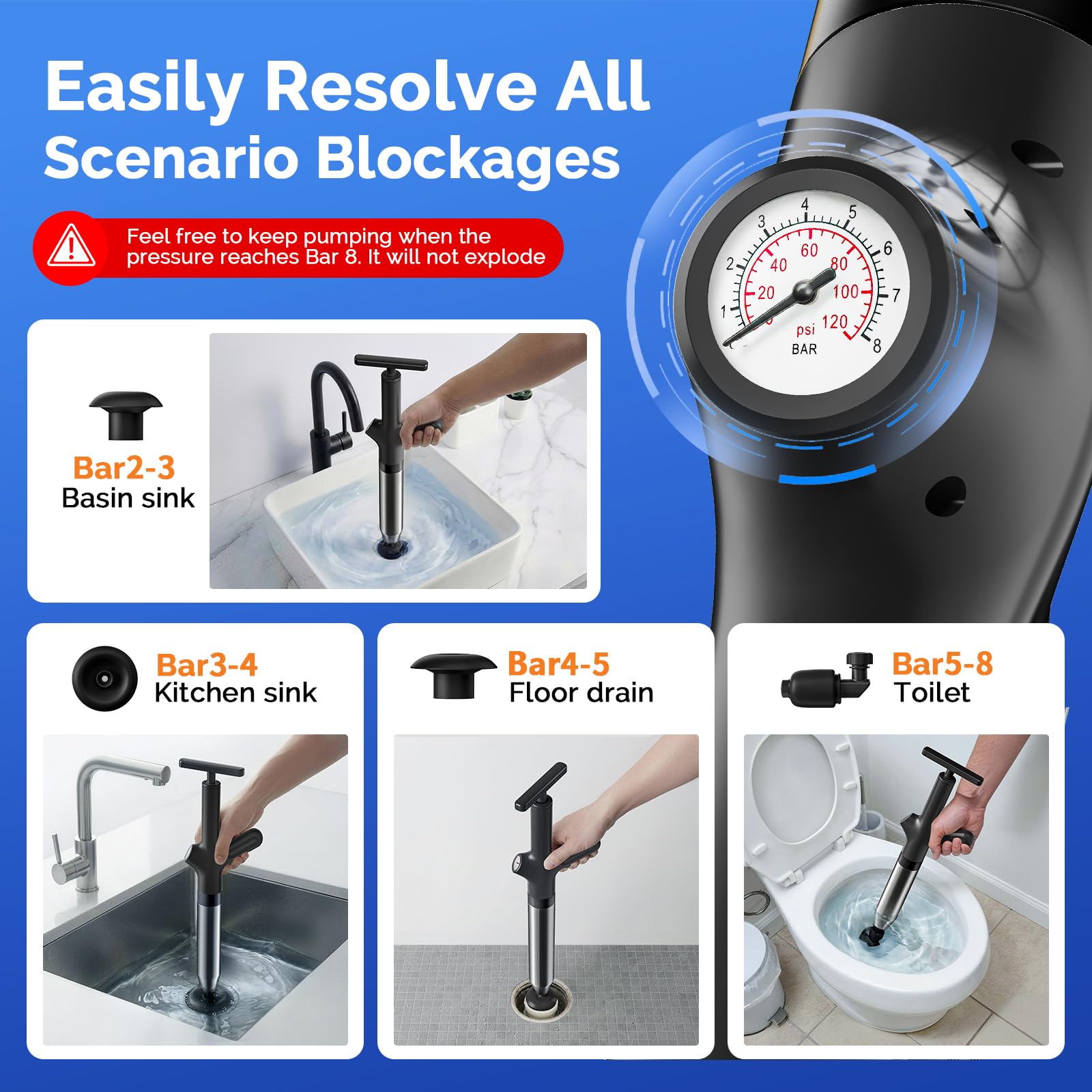 HAMITOR stainless steel core delivers rust-proof durability in wet spaces