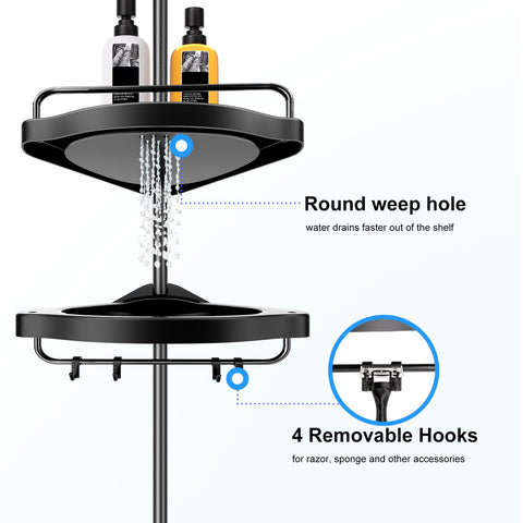 HAMITOR tension pole extended between ceiling and floor for stable installation