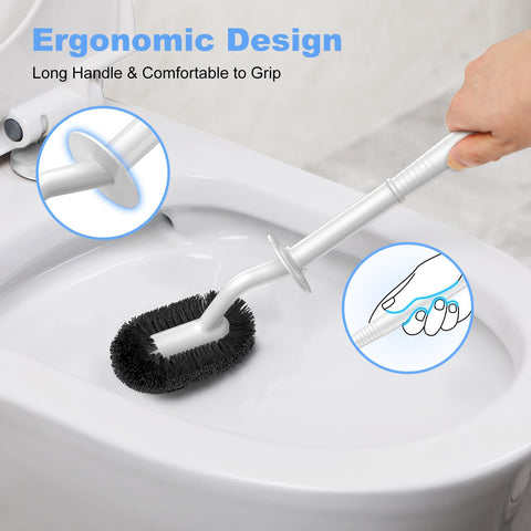 HAMITOR sturdy base prevents tipping while keeping the brush within reach.