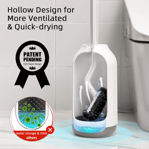 HAMITOR sleek holder fits modern bathroom decor and saves space.
