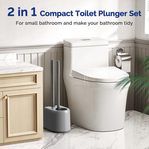HAMITOR compact two-in-one design fits behind the toilet