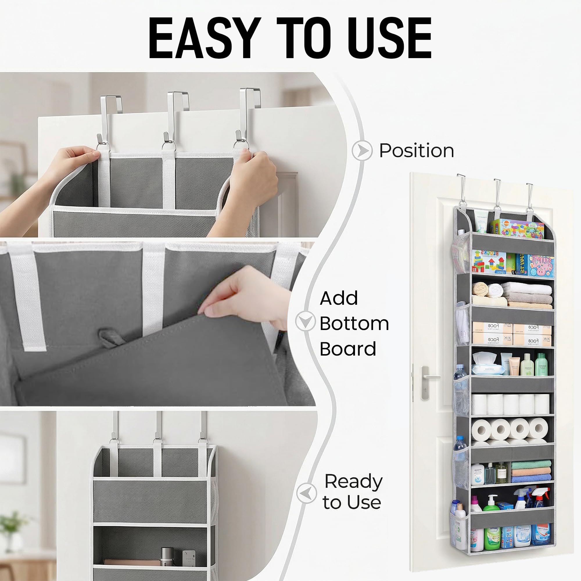 Hamna Collections five-pocket organizer offers spacious storage for toiletries.