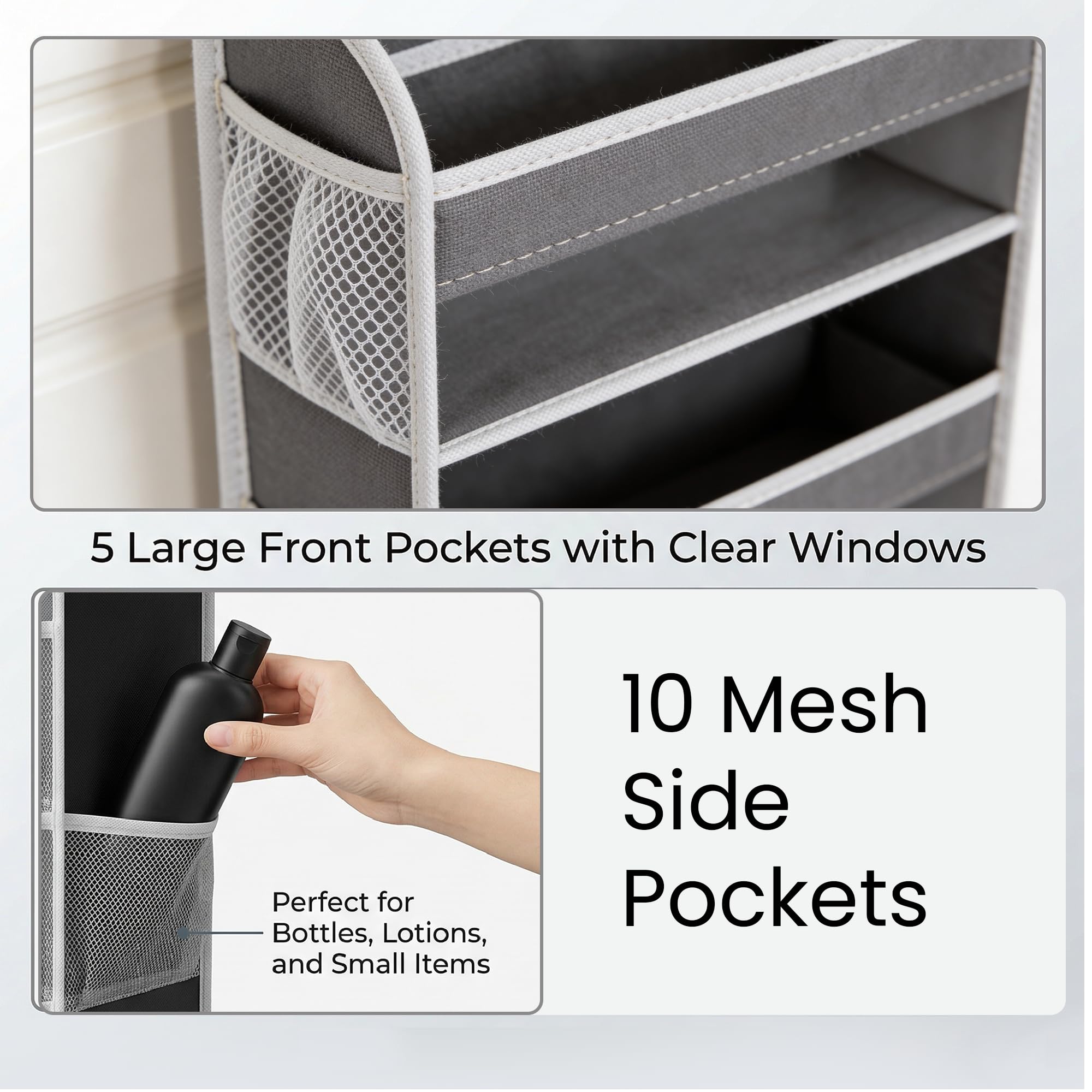 Hamna Collections mesh side pockets provide visibility and quick access.