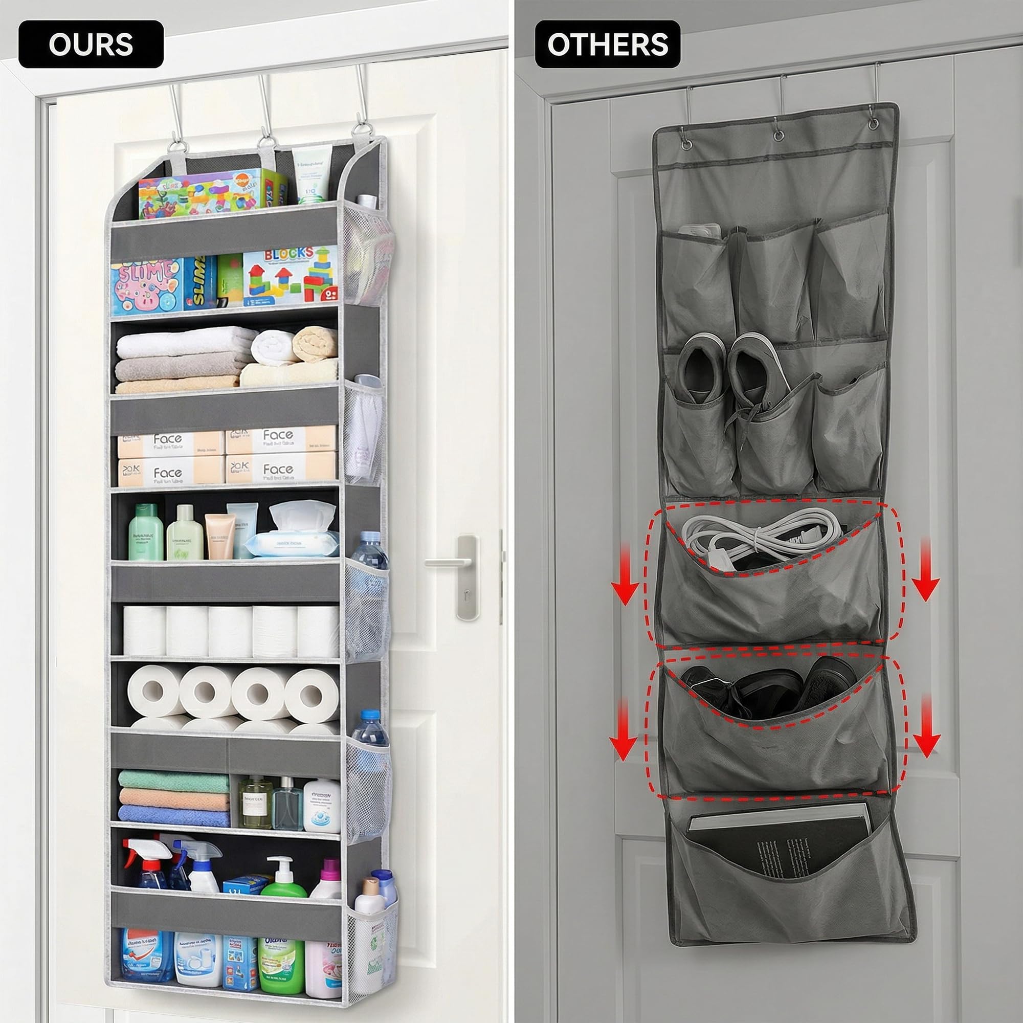 Hamna Collections versatile room storage suitable for bathroom, nursery, or pantry.