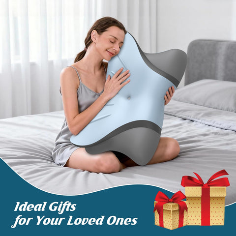 Gift-ready HAMYODO neck pillow packaging, ideal for thoughtful gifting.