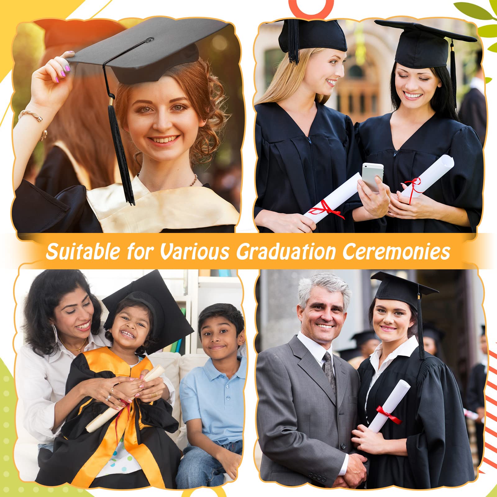 Hanaive versatile cap for ceremonies from high school to masters.