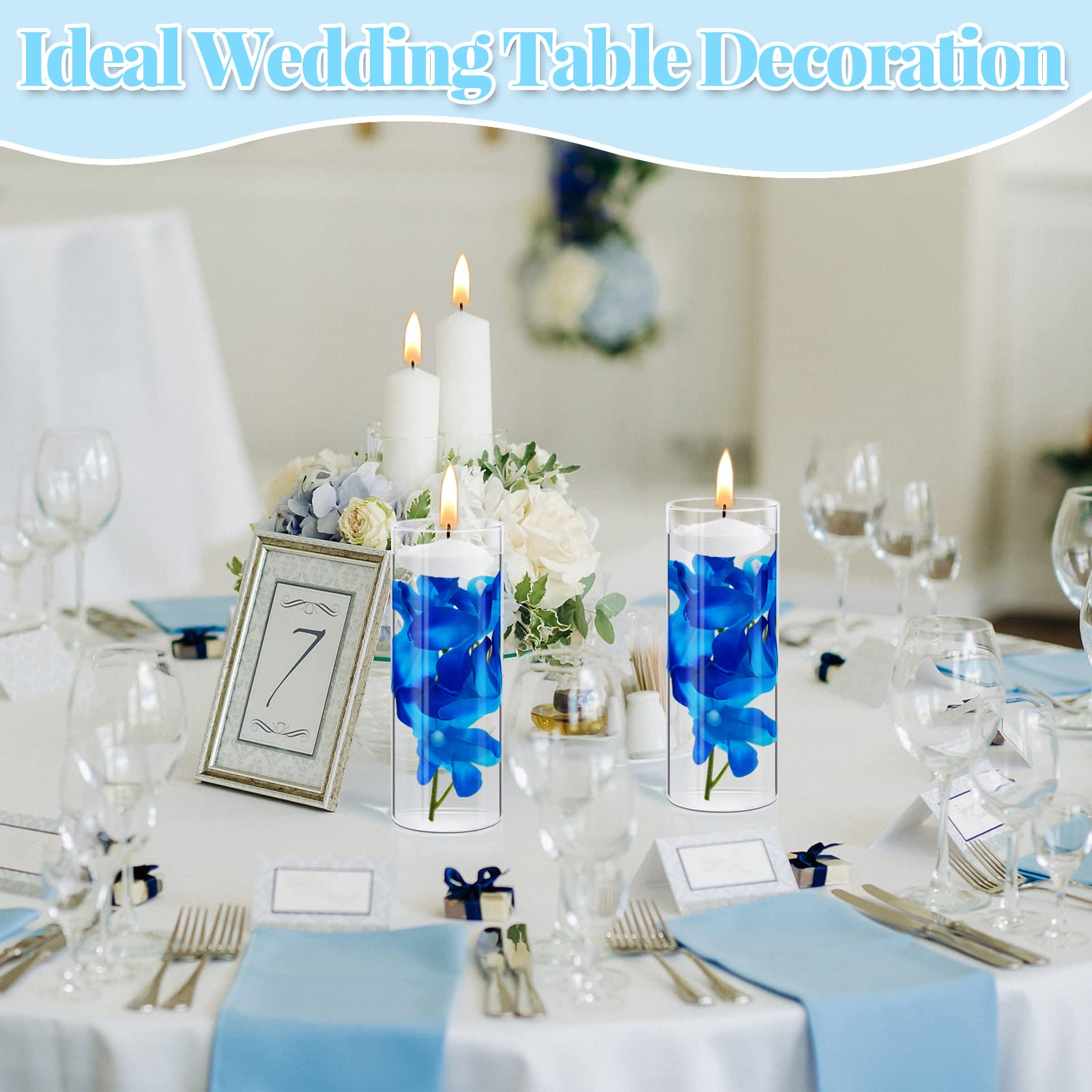 Hanaive wedding table decor idea with romantic glow
