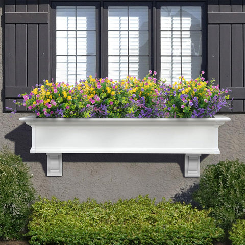 Hananona artificial outdoor flowers in green bring fresh spring vibes.