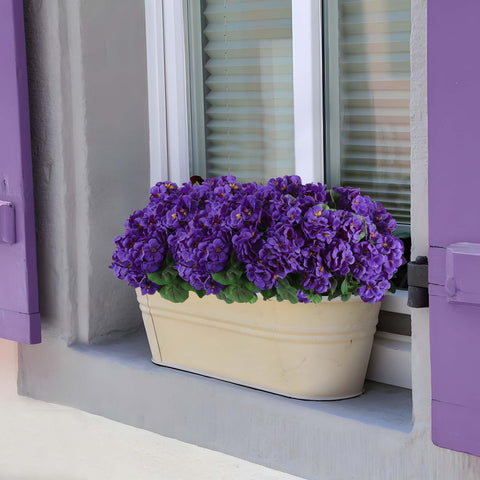 Hananona artificial geranium outdoors bundle 4 with silk petals for year-round color