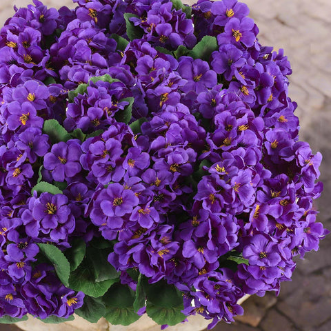Hananona artificial geranium outdoors bundle 5 adds realistic greenery to balconies
