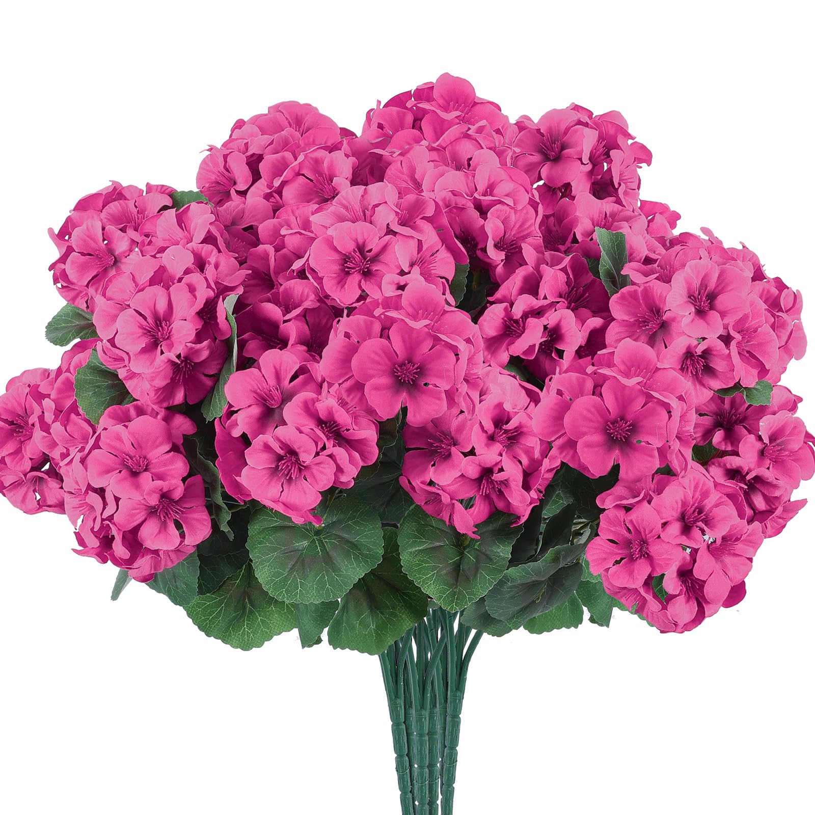 Hananona durable silk heads and plastic stems withstand sun and weather