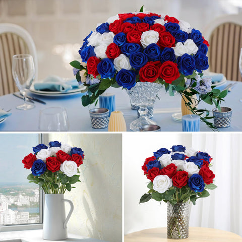 Hananona durable velvet plastic rose material for years of use.