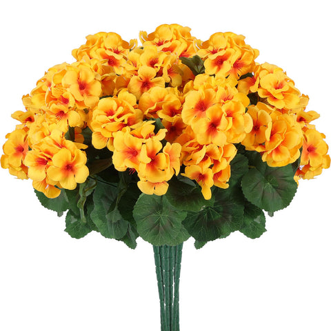 Hananona porch and garden decor with realistic silk petals and sturdy stems