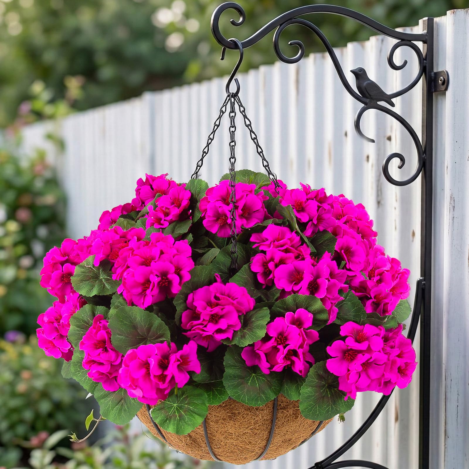 Hananona hanging planters showcased on porch for curb appeal