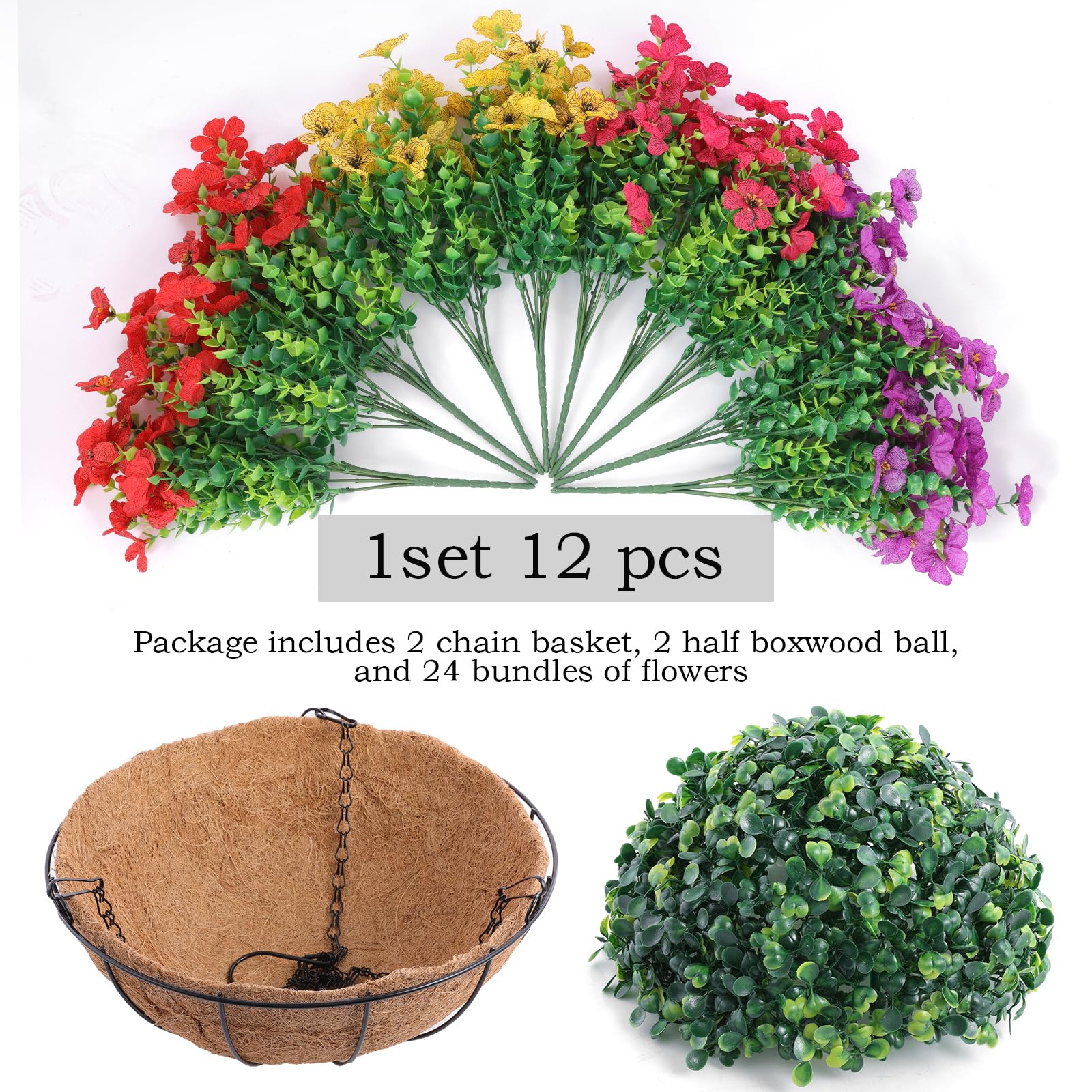 Hananona UV-resistant outdoor flowers withstand sun, rain, and wind.