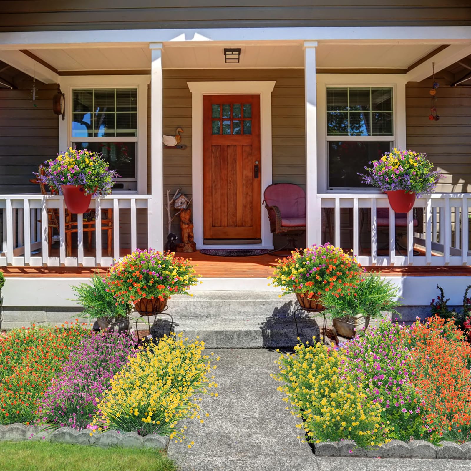 Hananona porch decor stays vivid in sun and rain.