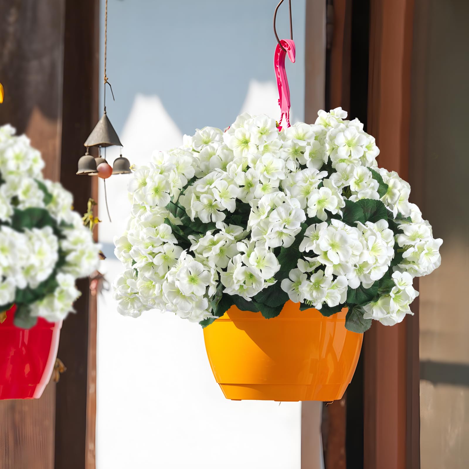 Hananona UV-resistant stems support outdoor arrangements with lasting color.