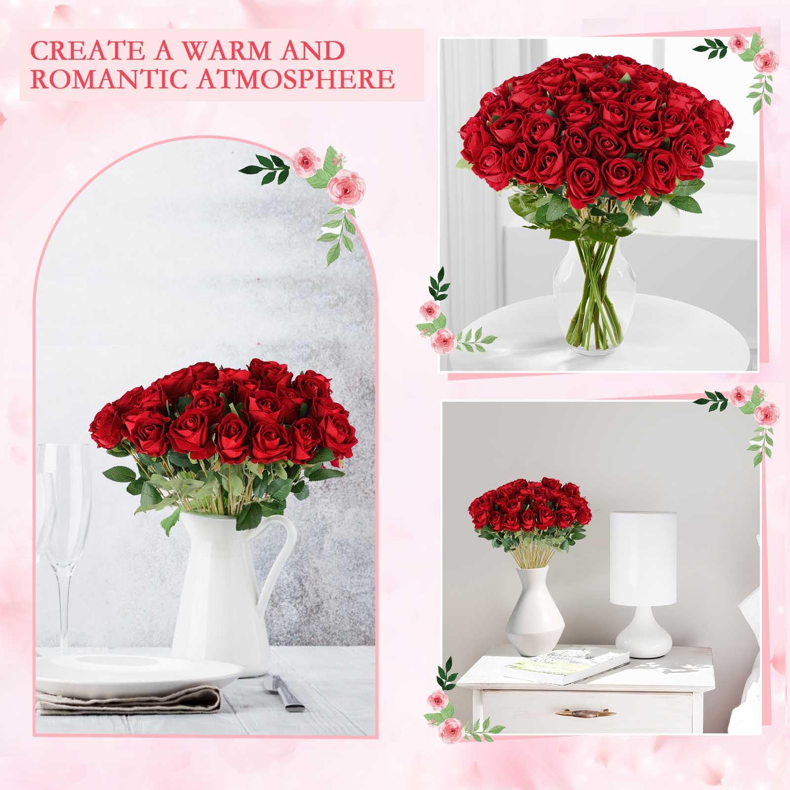 Hananona burgundy roses for wedding centerpieces and graceful reception decor