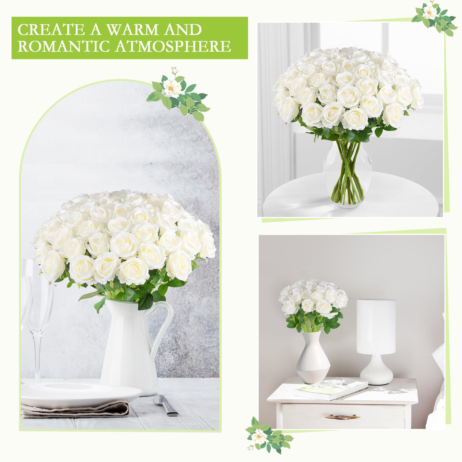 Hananona wedding centerpiece roses ideal for jars, vases, and tables.