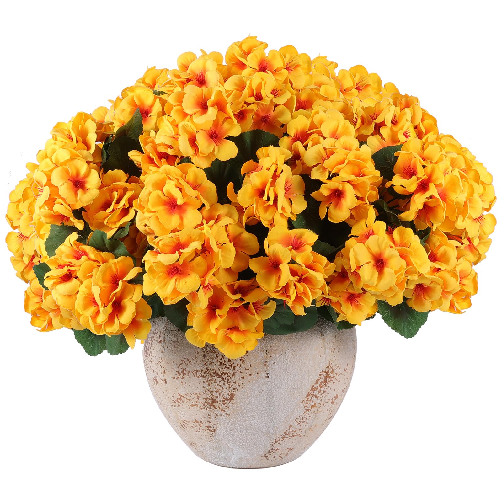 Hananona yellow silk geranium blooms for maintenance-free displays