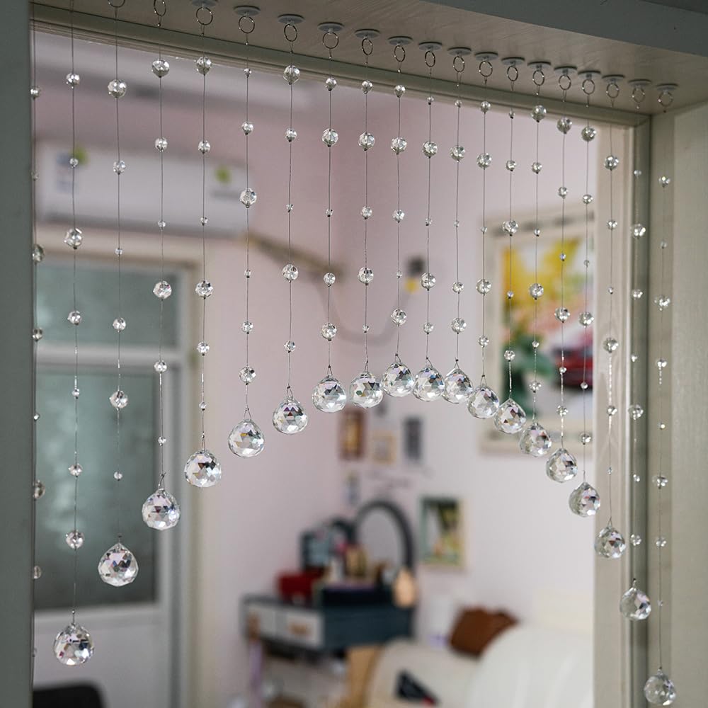Hanbinsen beaded curtain enhances ambiance in bedrooms and entryways