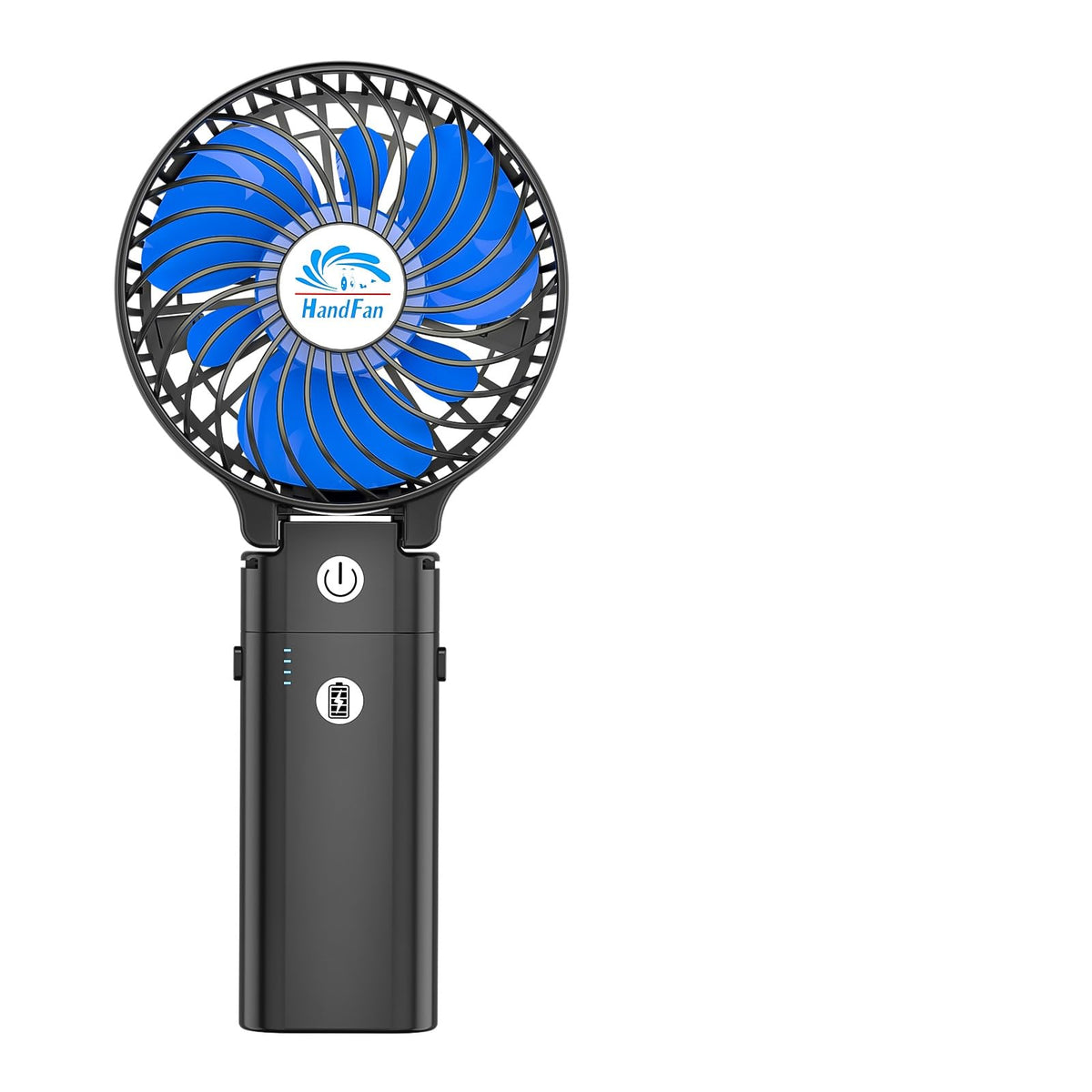 HandFan foldable compact travel design for easy packing and on-the-go cooling.