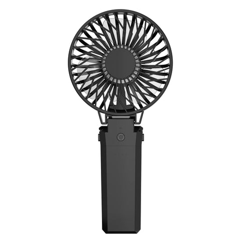 HandFan front view portable fan showing compact cooling for travel