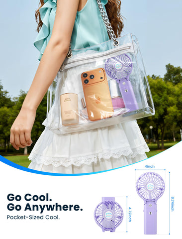 HandFan-large-blades-air improves cooling with wider reach.