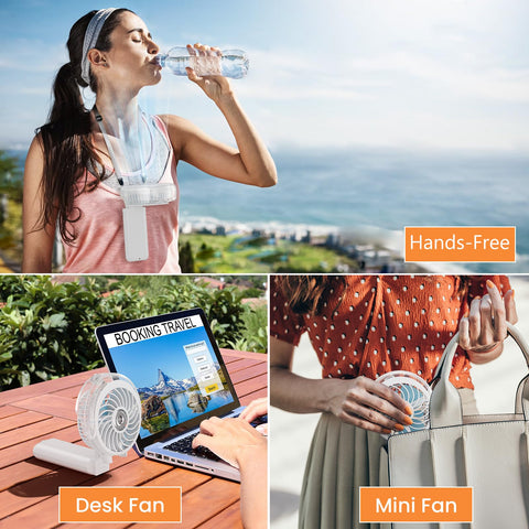 HandFan lightweight design makes it easy to carry.