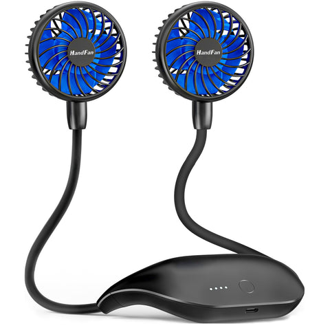 HandFan neck-fan-wearable provides hands-free cooling on the go.