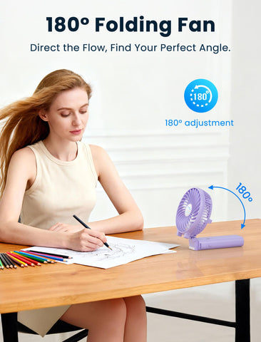 HandFan-portable-travel design keeps you cool at venues and parks.