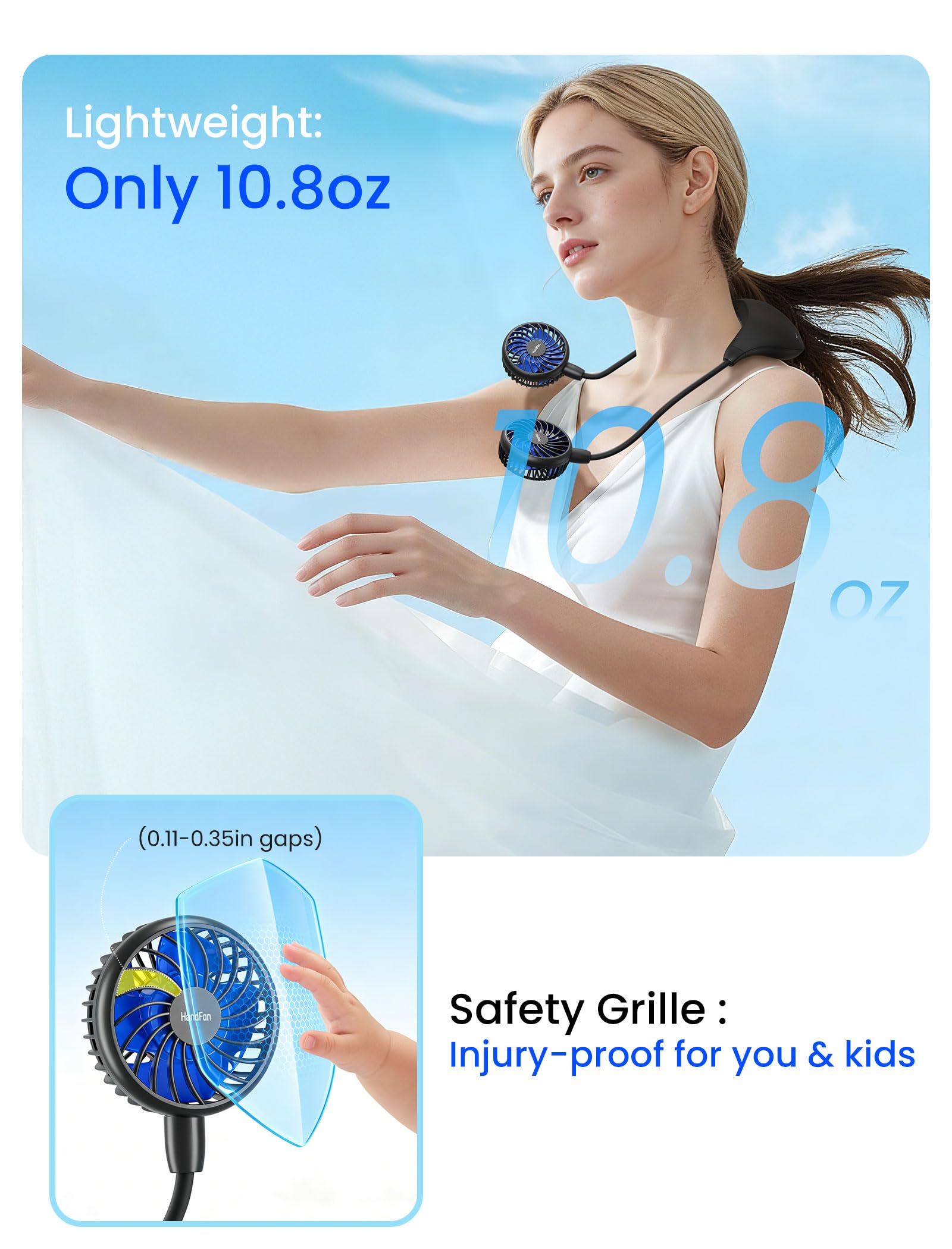 HandFan sports cycling use suits outdoor activities.