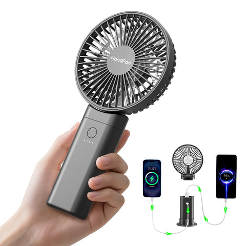HandFan upgraded 10000mAh battery for long cooling sessions
