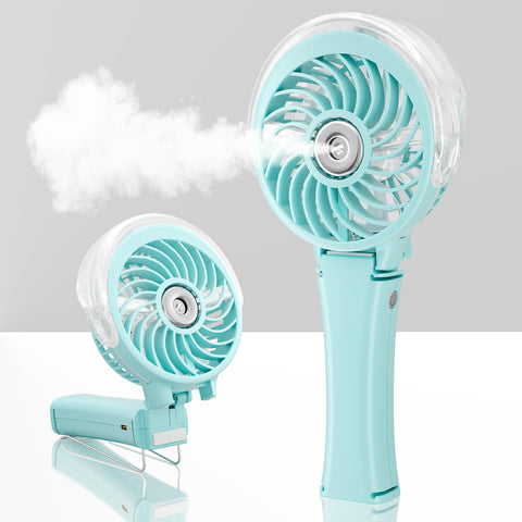 HandFan upgraded portable misting fan on the go for cooling