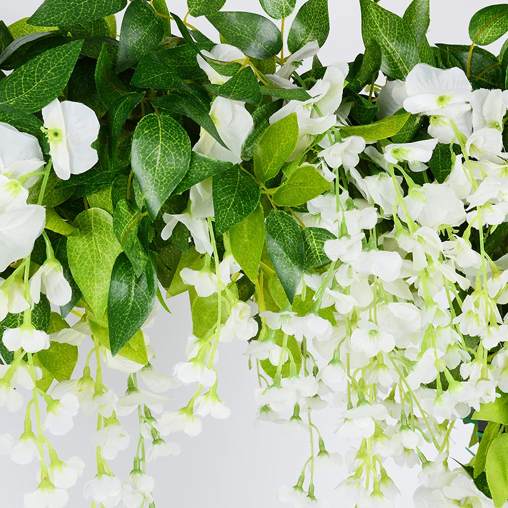 HANDIC artificial wisteria vines for ceilings and drapes, versatile decorating option.