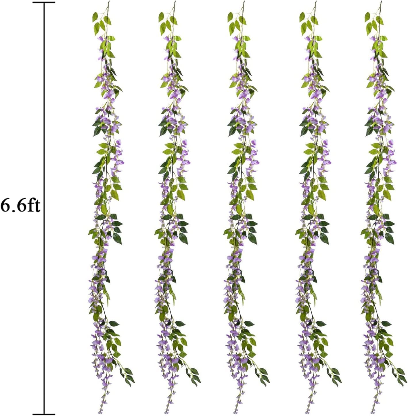 HANDIC wisteria garland balcony garden styling with soft lighting