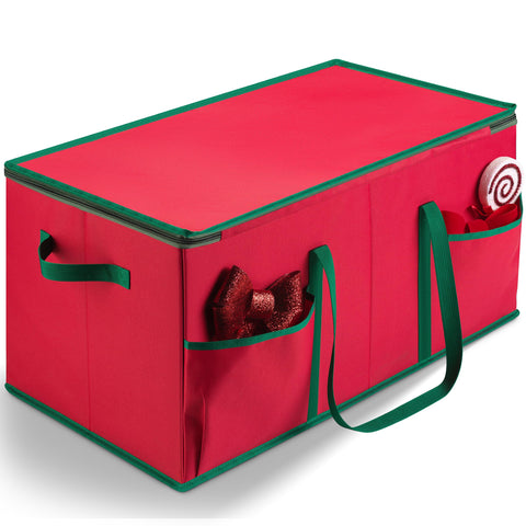 Handy Laundry Ornament Storage with adjustable dividers for varied ornament sizes and tidy shelves.