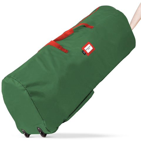 Handy Laundry rolling tree storage bag with 9-foot capacity for easy tree storage.