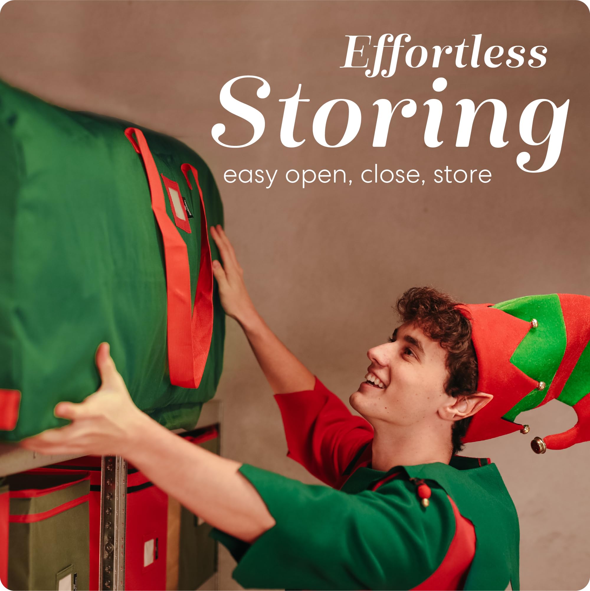 Durable material keeps your Christmas tree safe during storage seasons.
