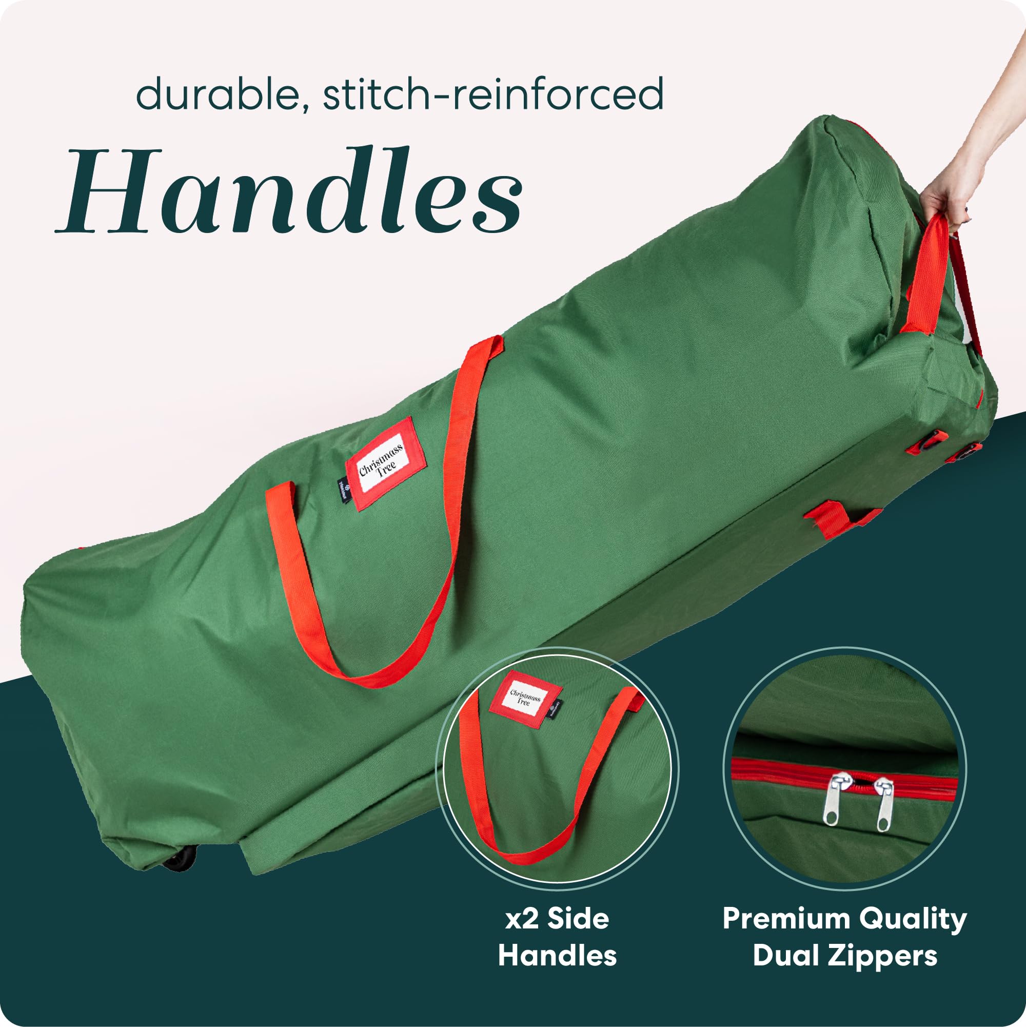 Multi-purpose design suitable for storing various holiday decorations.