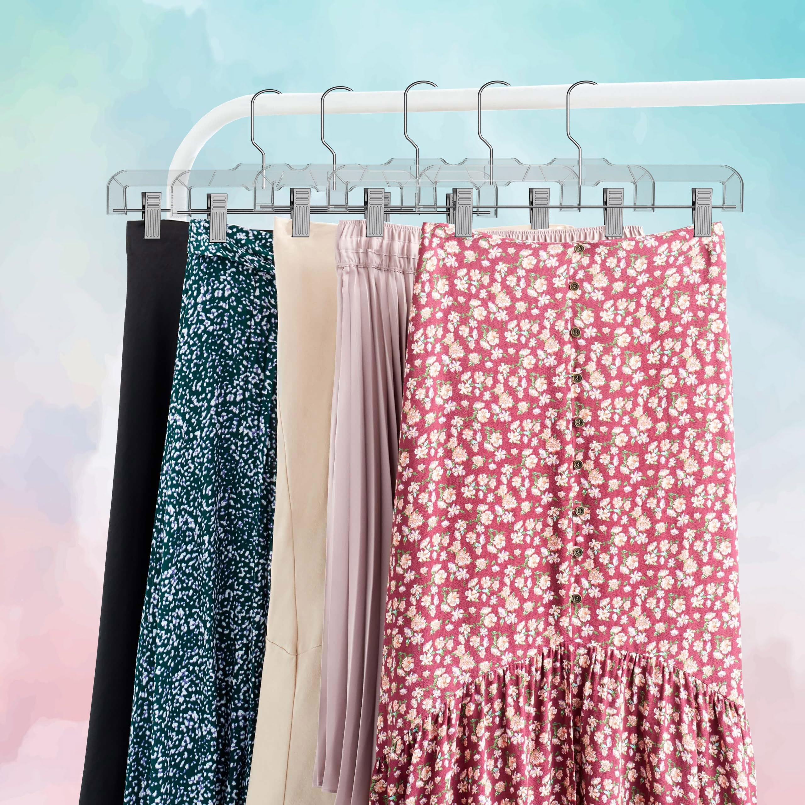 Hanger Central clear finish adds modern appeal to wardrobes.
