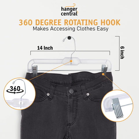 Hanger Central heavy-duty plastic design supports daily use.