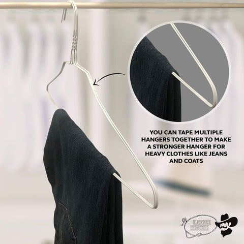 Hanger Honcho bulk pack of 50 hangers for organized closets