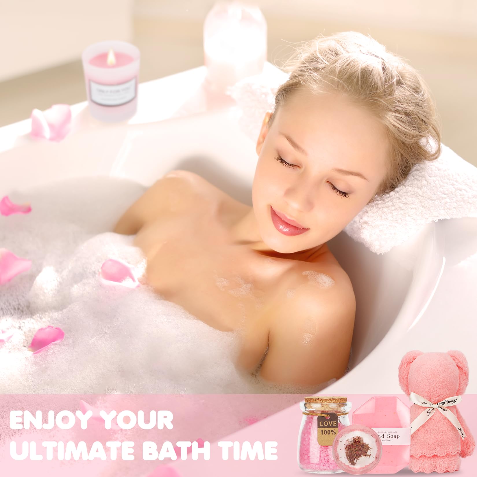 Hangerspace bath bomb for a soothing bath experience