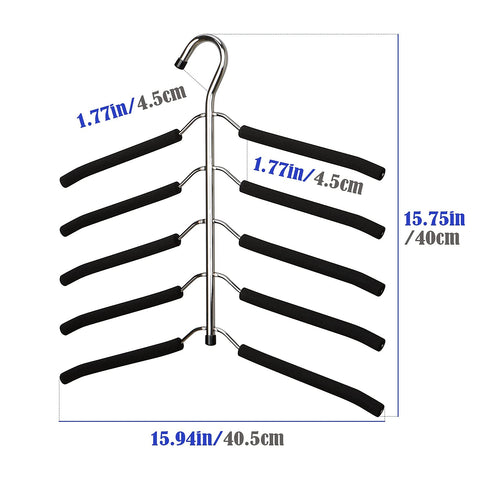 HangersSpace heavy-duty wardrobe storage supports up to 30 pounds per hanger.