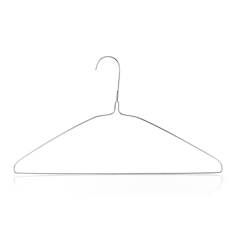 HANGERWORLD smooth wire coat hanger, prevents snagging of fabrics