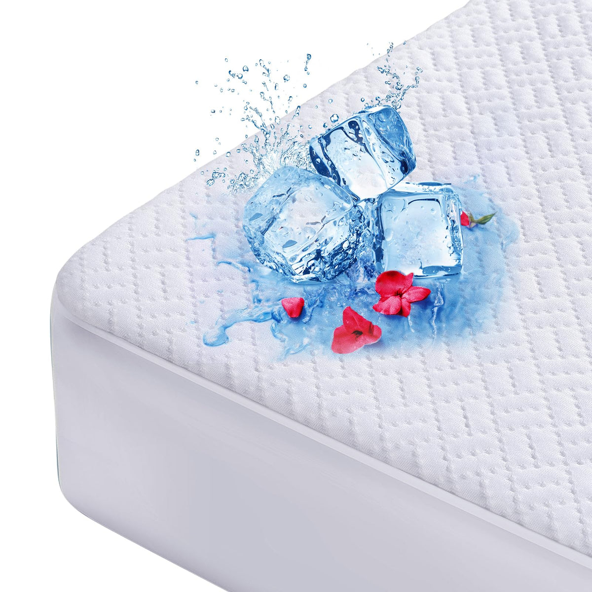 Hanherry cooling yarn mattress cover for cooler, comfortable sleep.